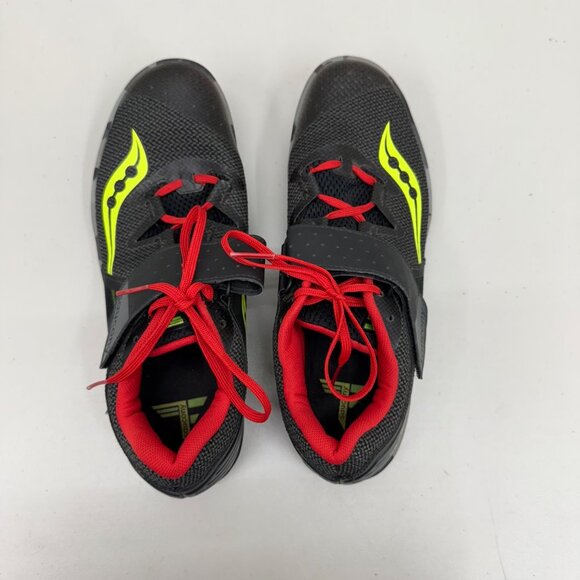 Saucony Unleash SD 2 Throw Track & Field Black Red Shoes S29035-2 Mens size 10 - Picture 4 of 8